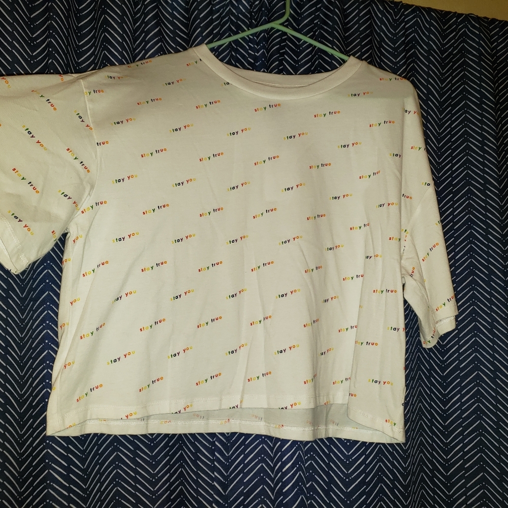 💲LGBTQ Stay True Crop Top NWT